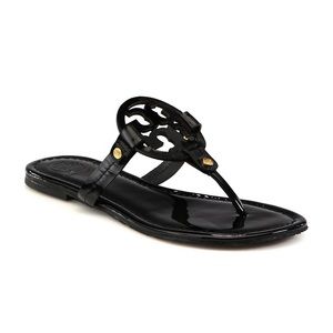 Tory Burch Miller Patent Leather Thong Sandals